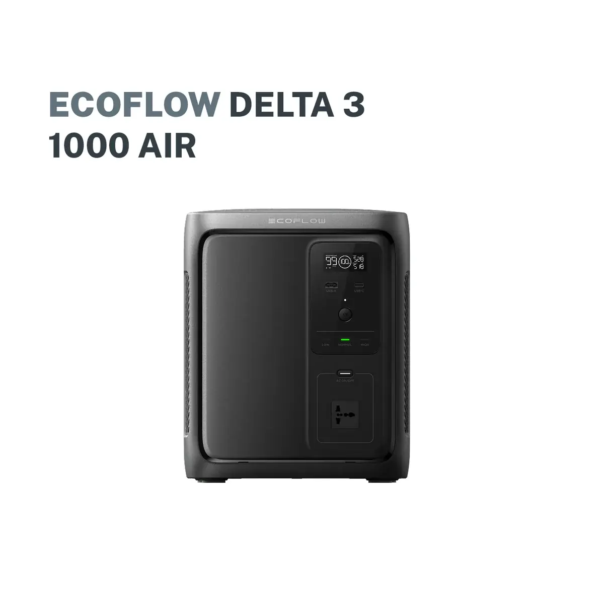 EcoFlow DELTA 3 Air 1000- 500W, 960Wh Battery (10ms UPS) Portable Power Station